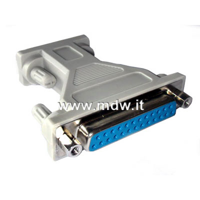 ADATTATORE SERIALE RS232 MOUSE/MODEM CONNETTORE 9 MASCHIO 25 FEMMINA (AB914F)