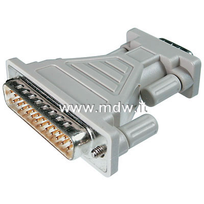 ADATTATORE SERIALE RS232 MOUSE/MODEM CONNETTORE 9 FEMMINA 25 MASCHIO (AB914)