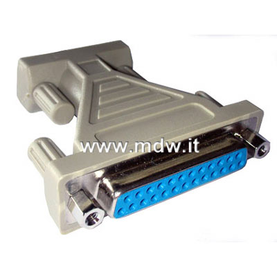 ADATTATORE SERIALE RS232 MOUSE/MODEM CONNETTORI 9 FEMMINA 25 FEMMINA (AB915)