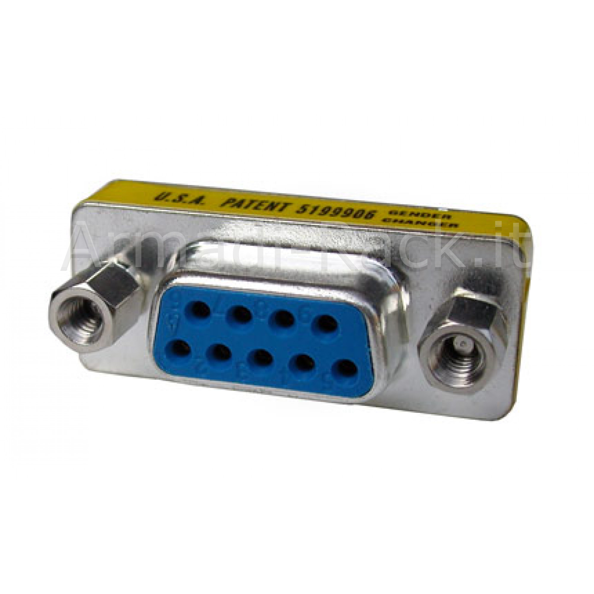 MINI ADATTATORE GENDER CHANGER 9 POLI FEMMINA/FEMMINA (AB411)