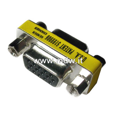 MINI ADATTATORE 15 POLI HD FEMMINA/FEMMINA (VGA) GENDER CHARGER (AB420)
