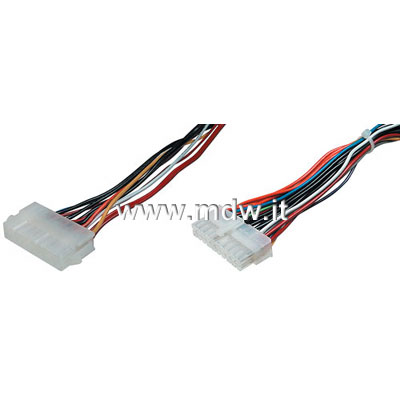 CAVO PROLUNGA ALIMENTAZIONE ATX 20 POLI CM. 20 MASCHIO/FEMMINA (AK ATX-EXT)
