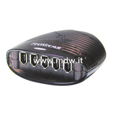 *HUB ESTERNO 5 PORTE IEEE 1394 FIREWARE COMPATIBILE PC E MAC( G3-G4) CAVO COLLEGAMENTO INCLUSO (ASS-FH-600)