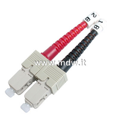 CONNETTORE FIBRA OTTICA SC MULTIMODE DUPLEX A CRIMPARE (ALWL-SCD)