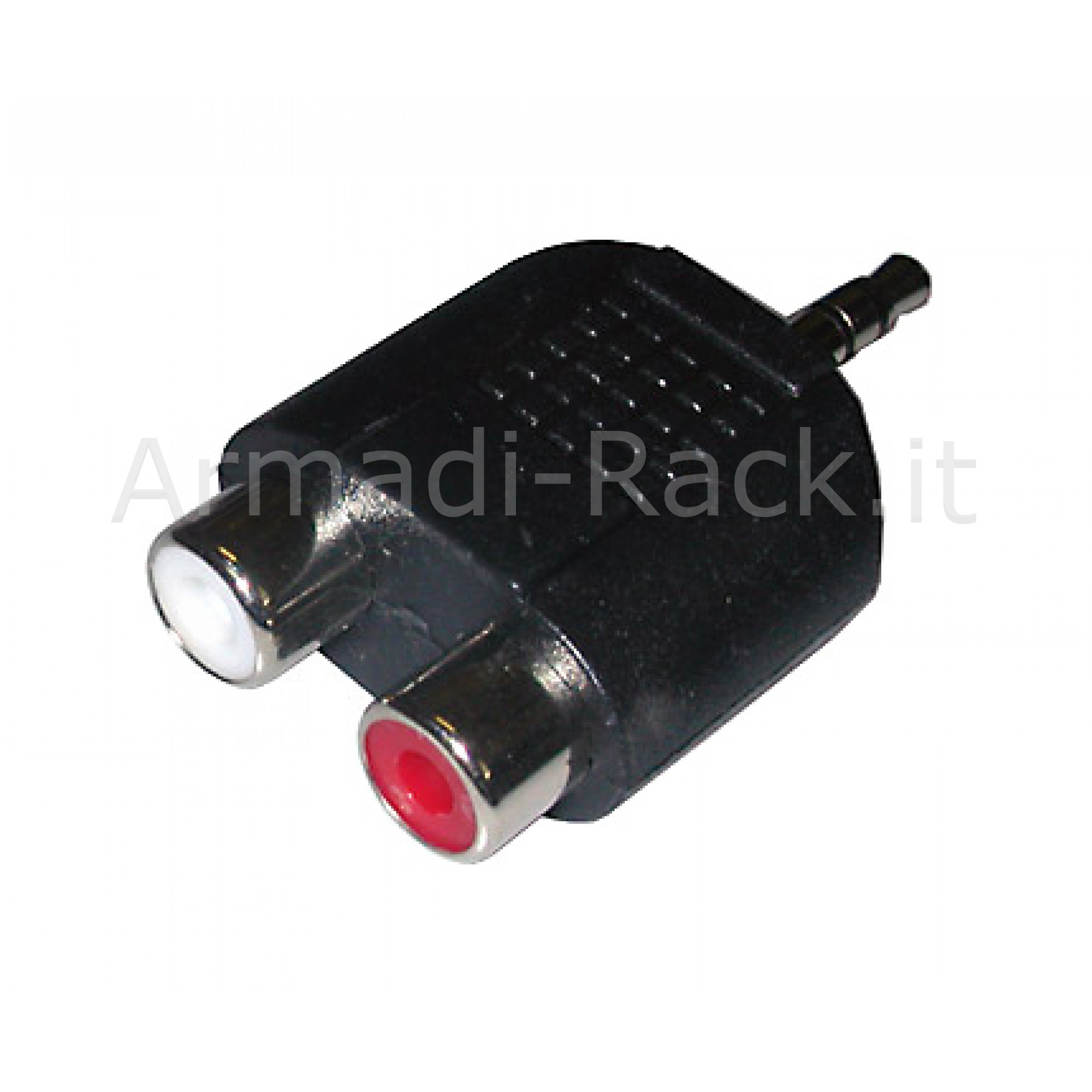 ADATTATORE SDOPPIATORE JACK AUDIO DA 3.5 MM MASCHIO - 2 X CINCH FEMMINA RCA (AB-AV 106)