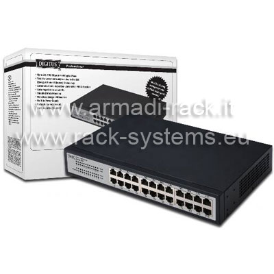 SWITCH HUB 24 PORTE 10/100 MBPS RJ45 (DN-60021)