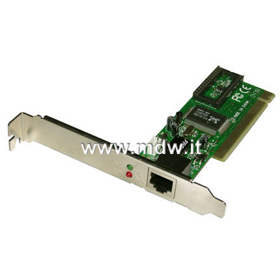 SCHEDA AGGIUNTIVA PCI PER RETE 10/100 RJ45 BASSO PROFILO LOW PROFILE