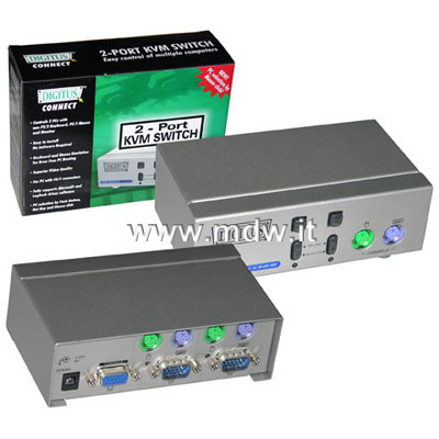 DATA SWITCH ELETTRONICO  2 COMPUTER - 1 POSTO DI LAVORO PS2/PS2/VGA (DS-11110)