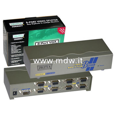VGA SPLITTER 300 MHZ 1 COMPUTER - 8 MONITOR (DC-43100)