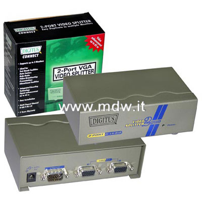 VGA SPLITTER 300 MHZ 1 COMPUTER - 2 MONITOR (DC-41100)