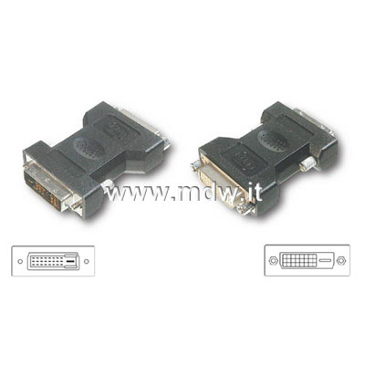 ADATTATORE DVI-I 24+5 FEMMINA/MASCHIO