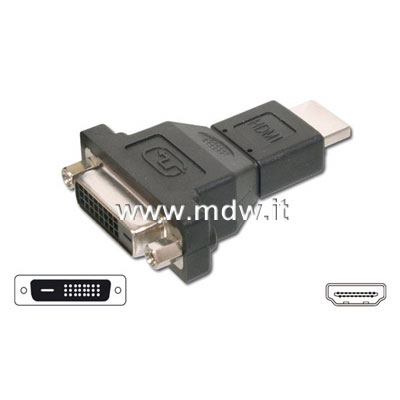 ADATTATORE HDMI 19 POLI MASCHIO / DVI-D24+1 FEMMINA