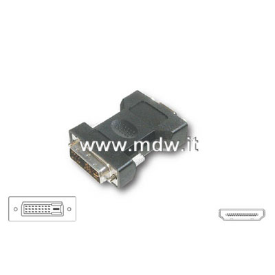 ADATTATORE HDMI 19 POLI MASCHIO / DVI-D-24+1 MASCHIO