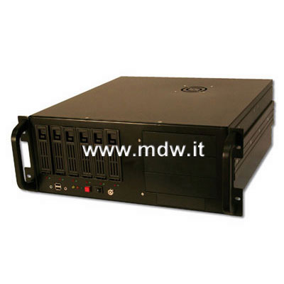 *CHASSIS PER SERVER 4U COLORE NERO CON ALIMENTATORE 300 WATT