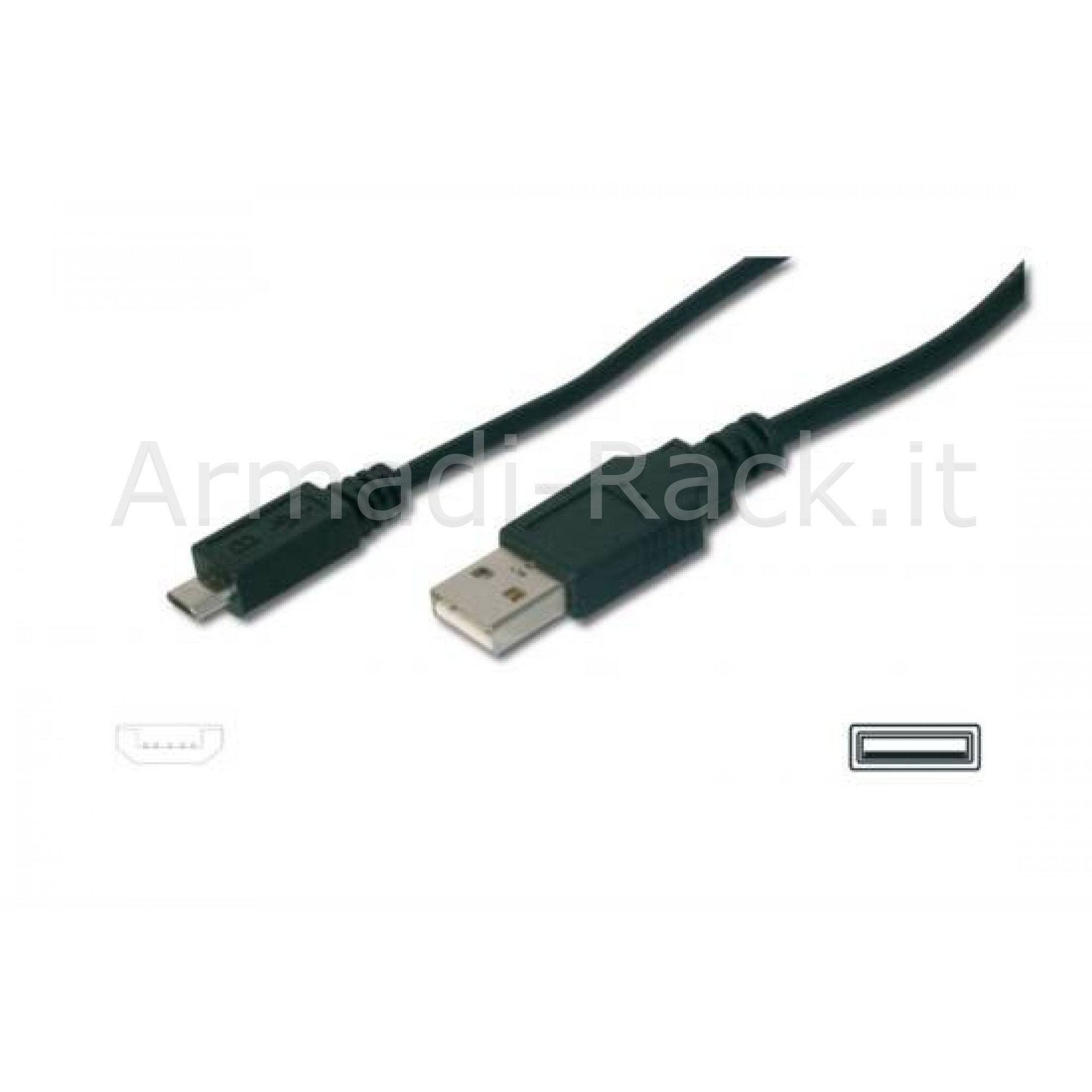 CAVO DI CONNESSIONE MICRO USB B - LUNGHEZZA MT. 1