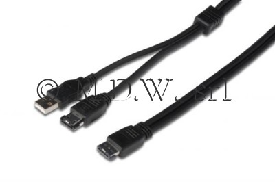 CAVO SDOPPIATORE E-SATA/USB - E-SATA + USB A