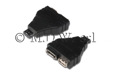 ADATTATORE E-SATA, E-SATA/USB - E-SATA + USB A