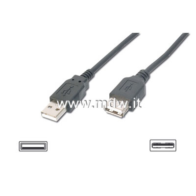 CAVO PROLUNGA USB 1.1 COLORE NERO - MT. 3