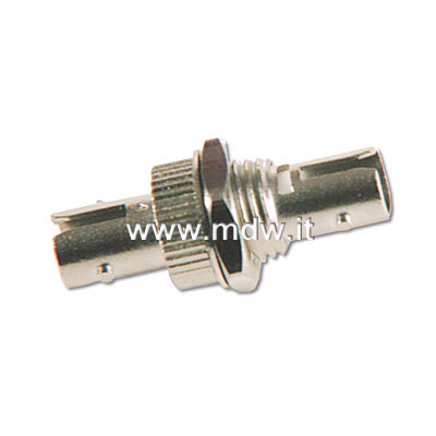 ADATTATORE PER FIBRA OTTICA CON CONNETTORI ST-ST SIMPLEX FEMMINA/FEMMINA