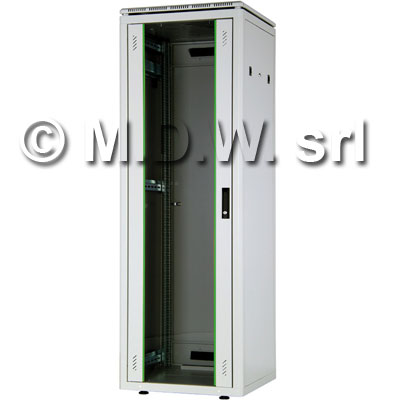 ARMADIO 26 UNITA' LINEA PROFESSIONALE (A)1310 X (L)600) X (P)600 MM. COLORE GRIGIO CHIARO (DN-19 26U-6/6)
