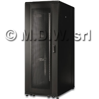 ARMADIO 26 UNITA' LINEA SERVER (A)1340 x (L)600 (P)1000 mm. COLORE NERO RAL9005 (DN-19 SRV-26U-SW-N)
