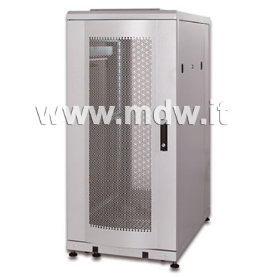 ARMADIO 26 UNITA' LINEA SERVER (A)1340 x (L)600 (P)1000 mm. COLORE GRIGIO CHIARO RAL7035 (DN-19 SRV-26U-N)