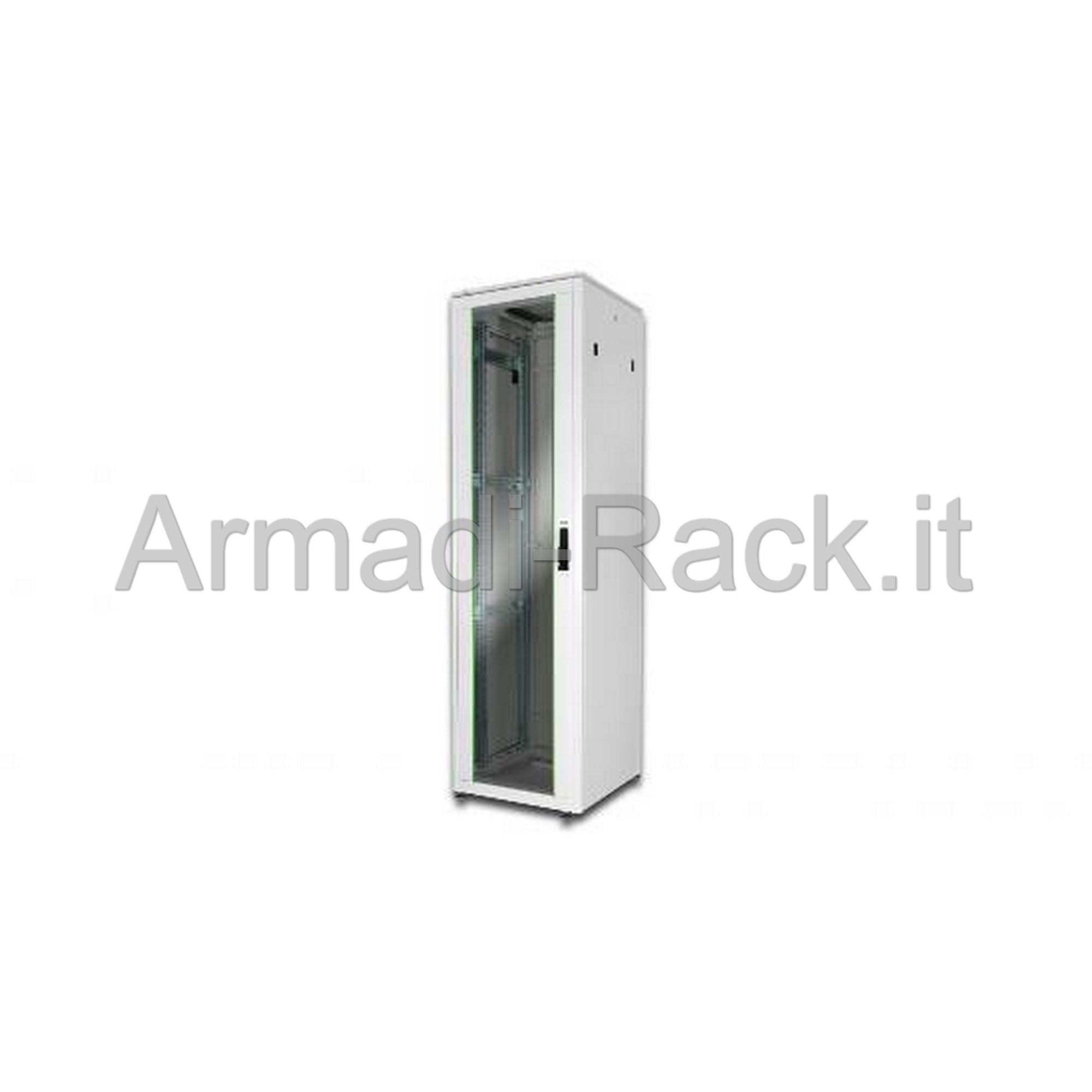 ARMADIO 42 UNITA' LINEA PROFESSIONALE (A)2020 X (L)600) X (P)600 MM. COLORE GRIGIO CHIARO (DN-19 42U-6/6)