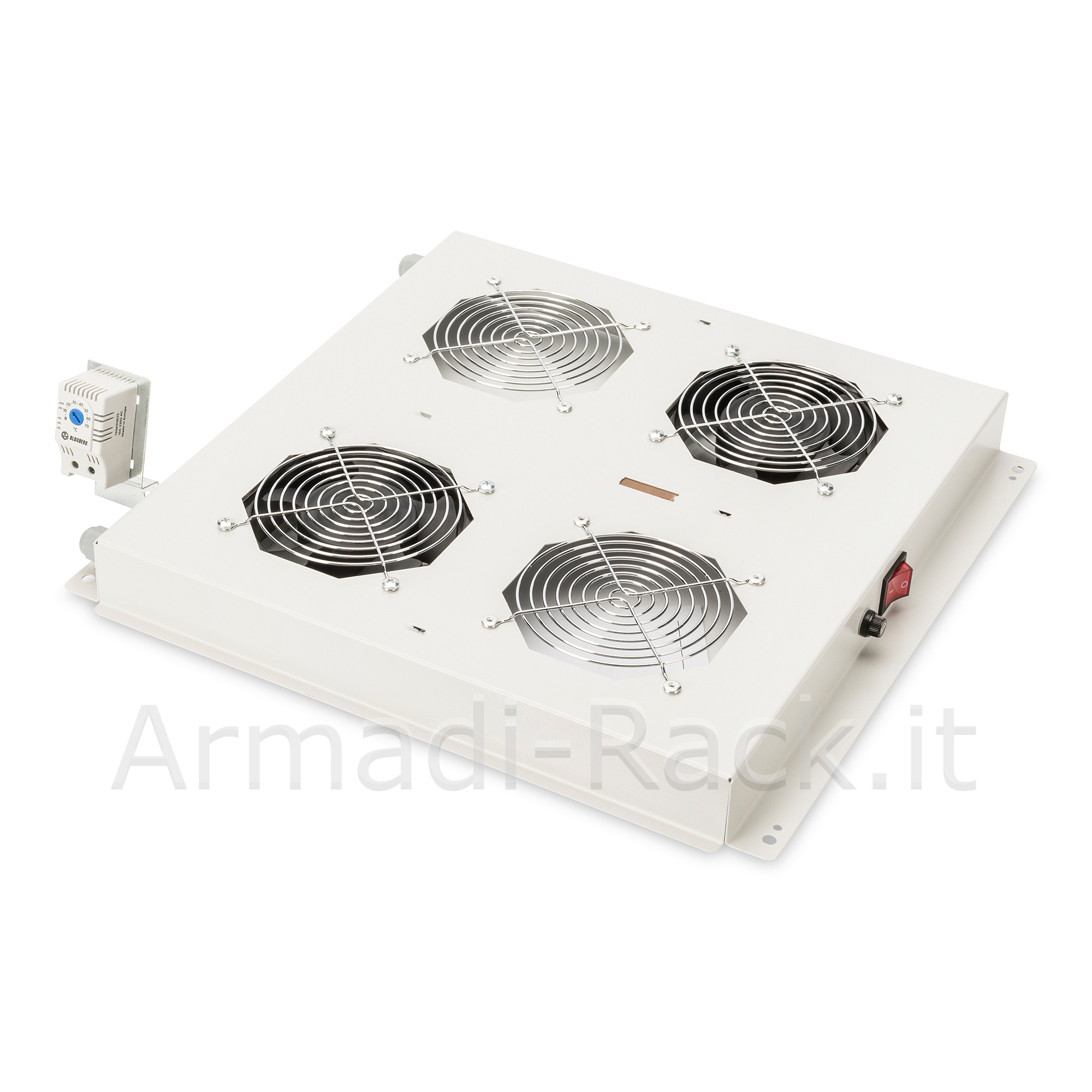 KIT 2 VENTOLE CON TERMOSTATO PER ARMADI LINEA PROFESSIONALE (DN-19 FAN-2)