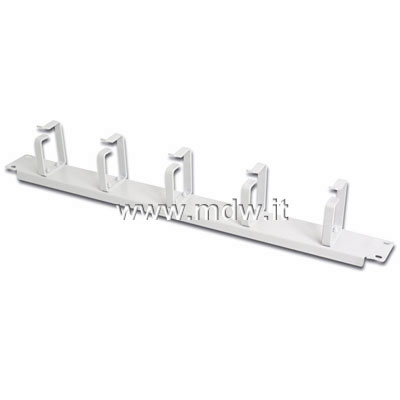 LISTELLO GUIDACAVI 19 (1 UNITA') GRIGIO RAL 7035 CON 5 GANCI (DN-97601)