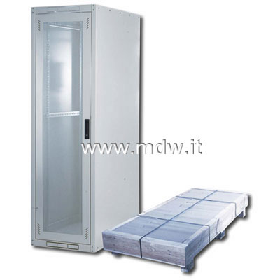 ARMADIO 42 UNITA' LINEA ECO SERVER 19 DA ASSEMBLARE MM. (A)2010 X (L)600 X (P)1000 COLORE GRIGIO CHIARO RAL7035 (DN-19 SRV-42U-EC)