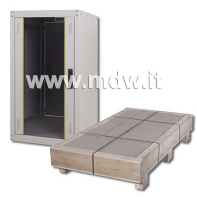 ARMADIO 22 UNITA' LINEA ECO DA ASSEMBLARE (A)1200 X (L)600 X (P) 600 MM. GRIGIO CHIARO RAL7035 (DN-19 22U6/6-EC)