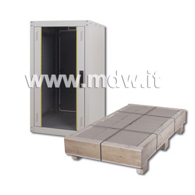 ARMADIO 32 UNITA' LINEA ECO DA ASSEMBLARE (A)1580 X (L)600 X (P) 600 MM. GRIGIO CHIARO RAL7035 (DN-19 32U6/6-EC)
