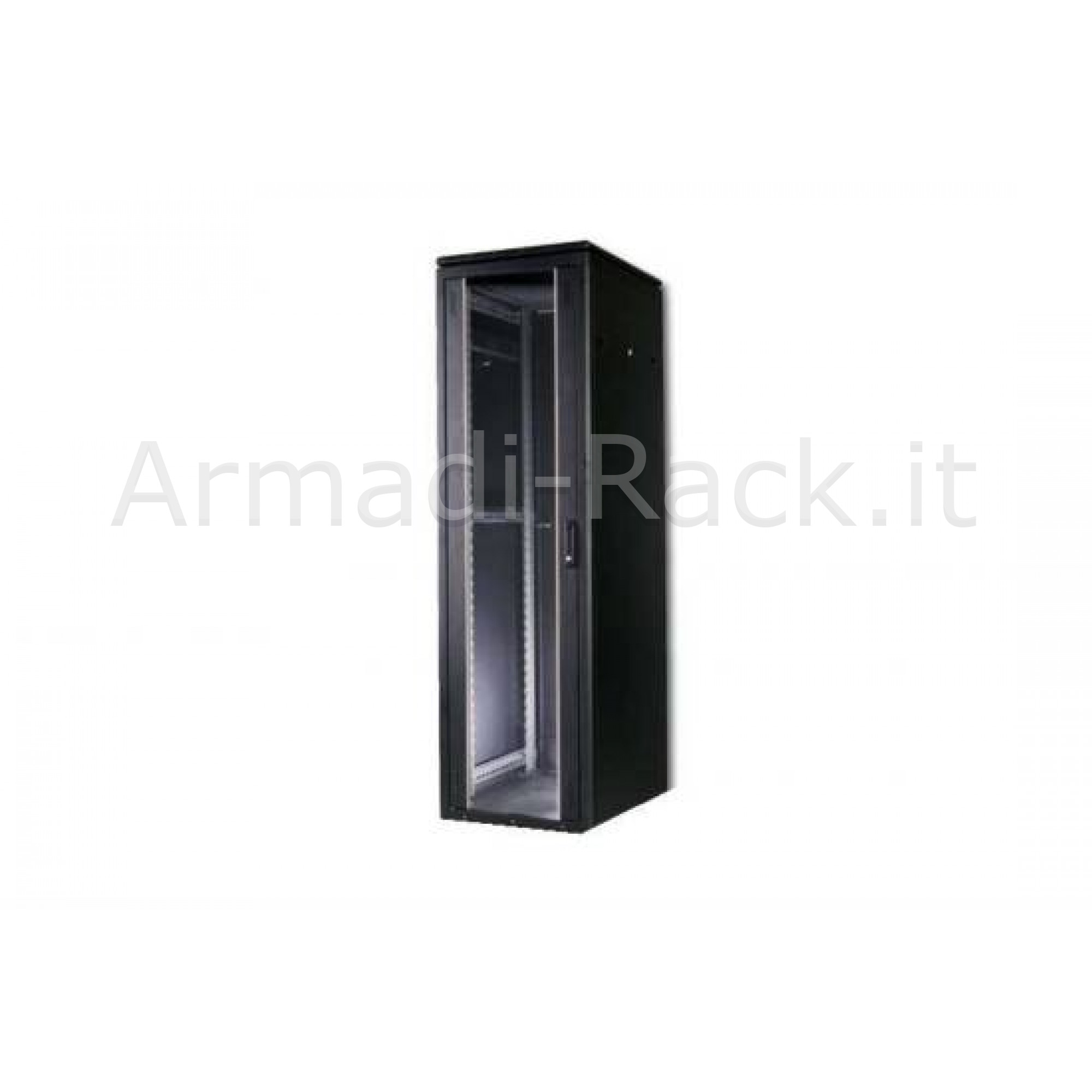 ARMADIO 42 UNITA' LINEA PROFESSIONALE (A)2020 X (L)600 X (P)600 MM. COLORE NERO RAL9005  (DN-19 42U 6/6-SW)