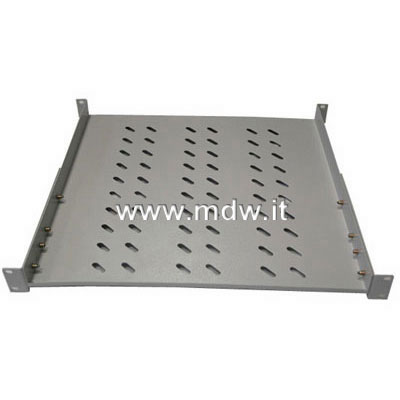 *RIPIANO UNIVERSALE ALLUNGABILE 350 MM. - 1 UNITA', CON ATTACCHI FRONTALI E POSTERIORI, COLORE GRIGIO CHIARO