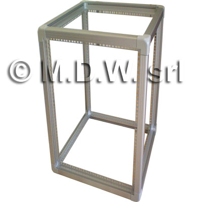 TELAIO 50U X 596 X 996 ALLUMINIO COMPLETO DI 4 MONTANTI A 19