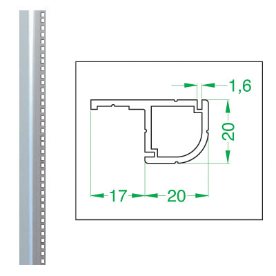 PROFILO PMR20 X LARGHEZZA 84T