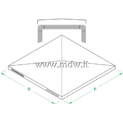 TETTO ANTIPIOGGIA 818 X 596