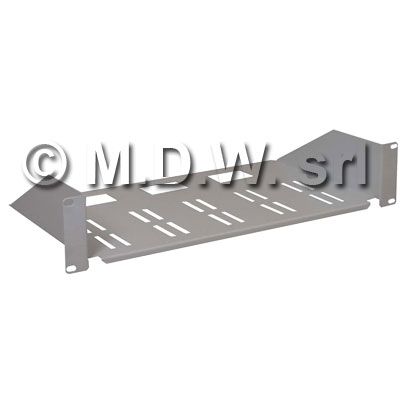 Ripiano fisso profondit� 450mm con laterali rialzati 2 unit� per armadio Rack 19'' 