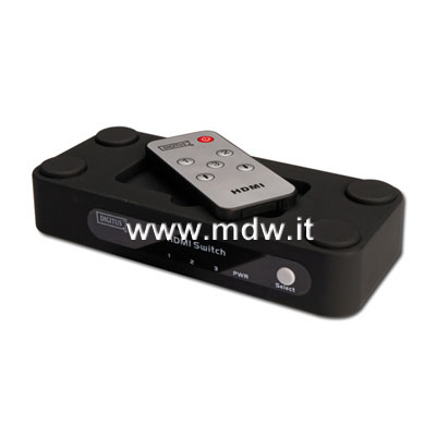 VIDEO SWITCH HDMI PER 1 VIDEO CON 3 DISPOSITIVI (DS-44300)
