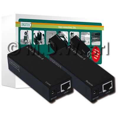 ESTENSORE DI LINEA PER MONITOR VGA FINO A 80 METRI CON CAVO CAT 5