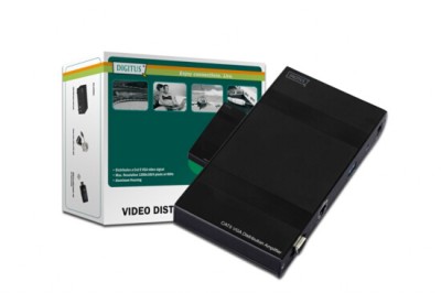 SPLITTER CON ESTENSORE TRAMITE CAVO CAT 5 PER VIDEO VGA