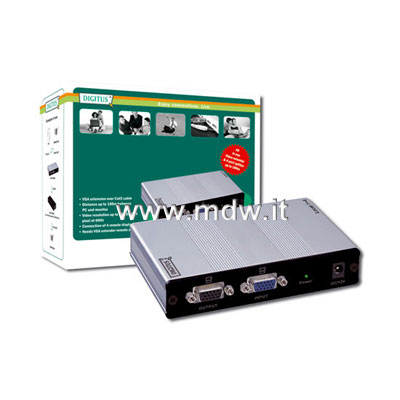 ESTENSORE LINEA VGA CON SPLITTER TRAMITE CAVO CAT. 5 PER 1 MONITOR LOCALE E 4 REMOTI