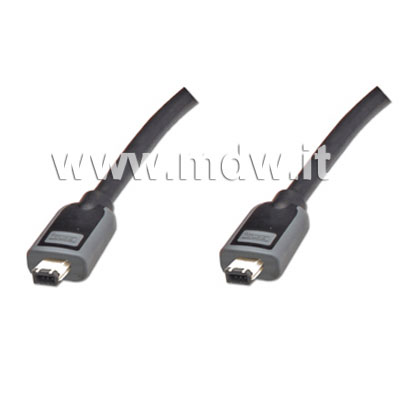 *CAVO DI CONNESSIONE PREMIUM FIREWIRE 6 POLI - MT. 1