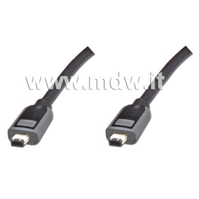 CAVO DI CONNESSIONE PREMIUM FIREWIRE 6 POLI - MT. 3