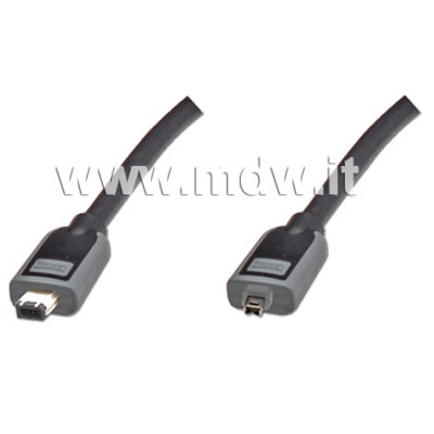 CAVO DI CONNESSIONE PREMIUM FIREWIRE 4/6 POLI - MT. 1