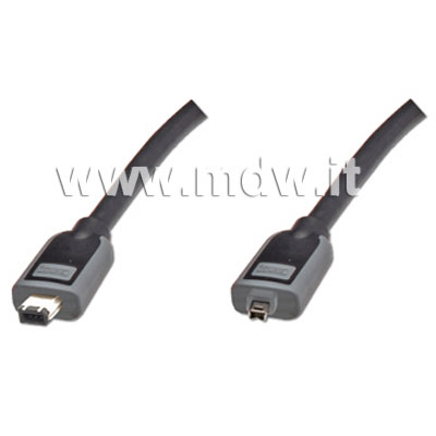 CAVO DI CONNESSIONE PREMIUM FIREWIRE 4/6 POLI - MT. 3