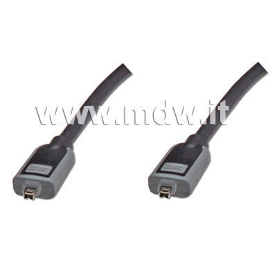 CAVO DI CONNESSIONE PREMIUM FIREWIRE 4 POLI MASCHIO/MASCHIO - MT. 1