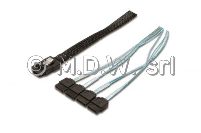 CAVO CONNESSIONE SAS 36 POLI - 4 X SATA 7 POLI MASCHIO CM 50