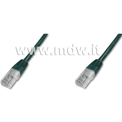 CAVO RETE UTP CAT. 6 NON SCHERMATO COLORE NERO - LUNGHEZZA MT. 0,50