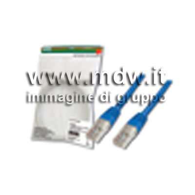 CAVO RETE UTP CAT. 6 NON SCHERMATO - COLORE BLU - LUNGHEZZA MT. 1